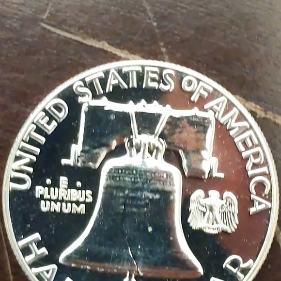 1957 Franklin Half Dollar Proof Coin - Picture 2 of 2